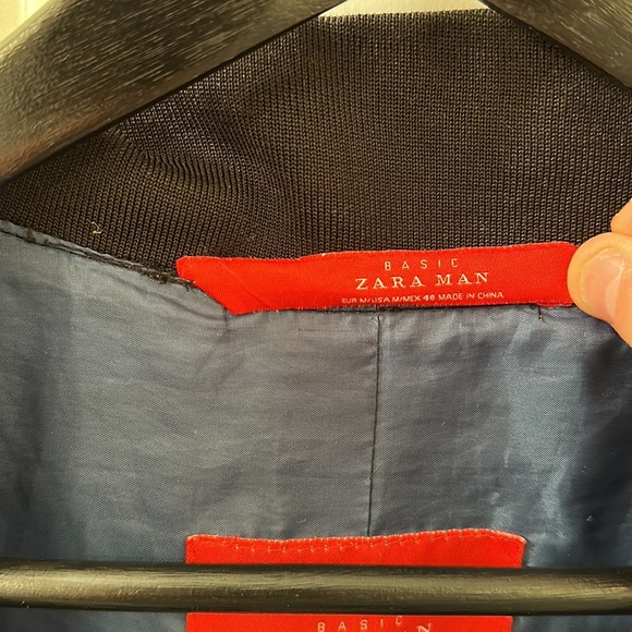 Zara Black Bomber Jacket - Picture 4 of 8